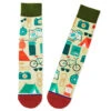 Hallmark Camping Icons Fun Crew Socks -Fashion Accessories Store Camping Icons Novelty Crew Socks 1SOX2071 01