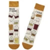 Hallmark When It Rains, I Pour Funny Crew Socks -Fashion Accessories Store Cocktail Glasses Novelty Crew Socks 1SOX2090 01