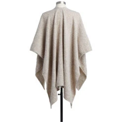 Taupe Remembrance Prayer Shrobe -Fashion Accessories Store Creamy White and Beige Robe Shawl 1005012882 03