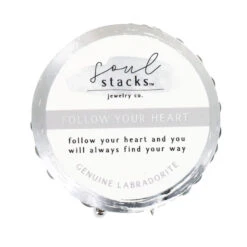 Soul Stacks Follow Your Heart Beaded Stretch Bracelets, Set Of 3 -Fashion Accessories Store Follow Your Heart GraySilver Beaded Stretch Bracelets STXHRT 02