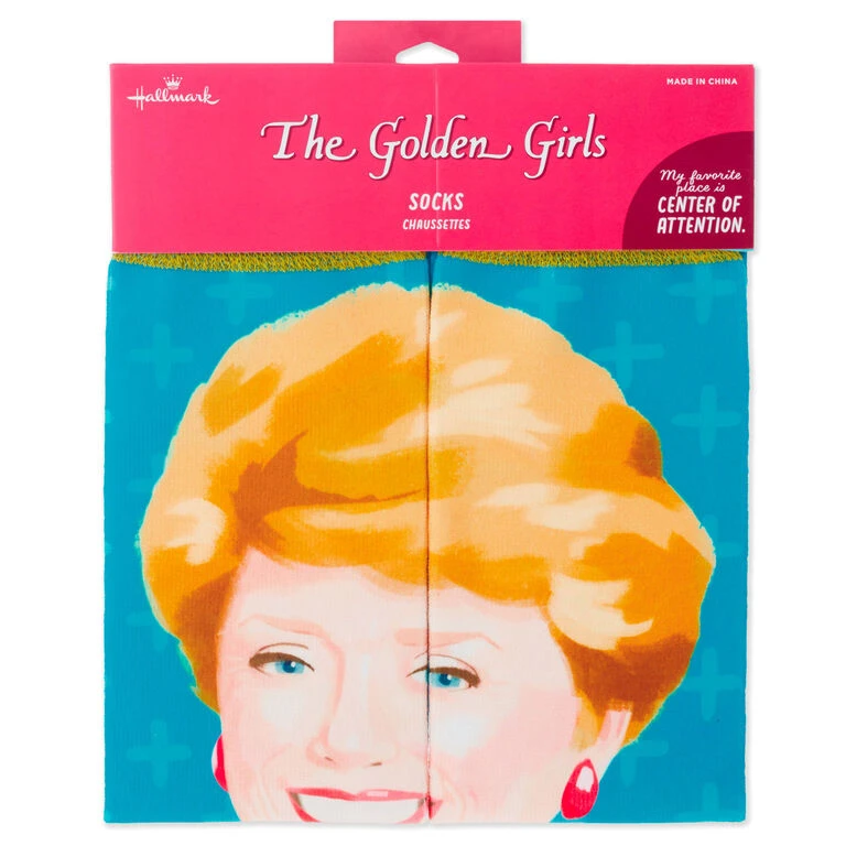 Hallmark Blanche The Golden Girls Center Of Attention Novelty Crew Socks 6 Hallmark Blanche The Golden Girls Center Of Attention Novelty Crew Socks - Image 4