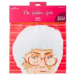 Hallmark Sophia The Golden Girls Sicily Novelty Crew Socks -Fashion Accessories Store Golden Girls Sophia Funny Novelty Crew Socks 1GOL1054 04