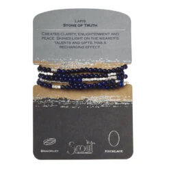 Lapis Stone Of Truth Beaded Wrap Jewelry