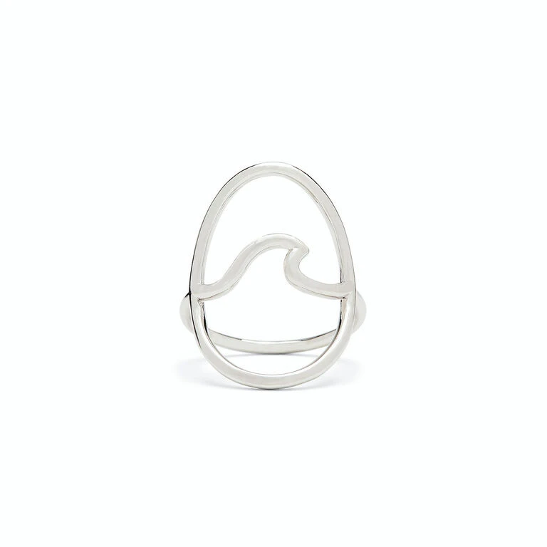 Pura Vida Statement Wave Silver Ring, Size 6 3 Pura Vida Statement Wave Silver Ring, Size 6