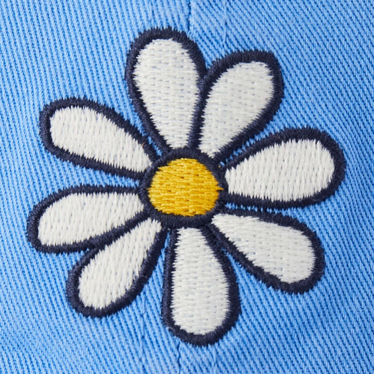 Life Is Good Daisy Cornflower Blue Baseball Cap 4 Life Is Good Daisy Cornflower Blue Baseball Cap - Image 2