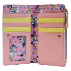 Loungefly Minnie Pastel Color Block Dots Wallet -Fashion Accessories Store Loungefly Minnie Pastel Color Block Dots Wallet WDWA2434 04