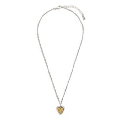 Demdaco Heart Charm Guardian Angel Necklace, 18"