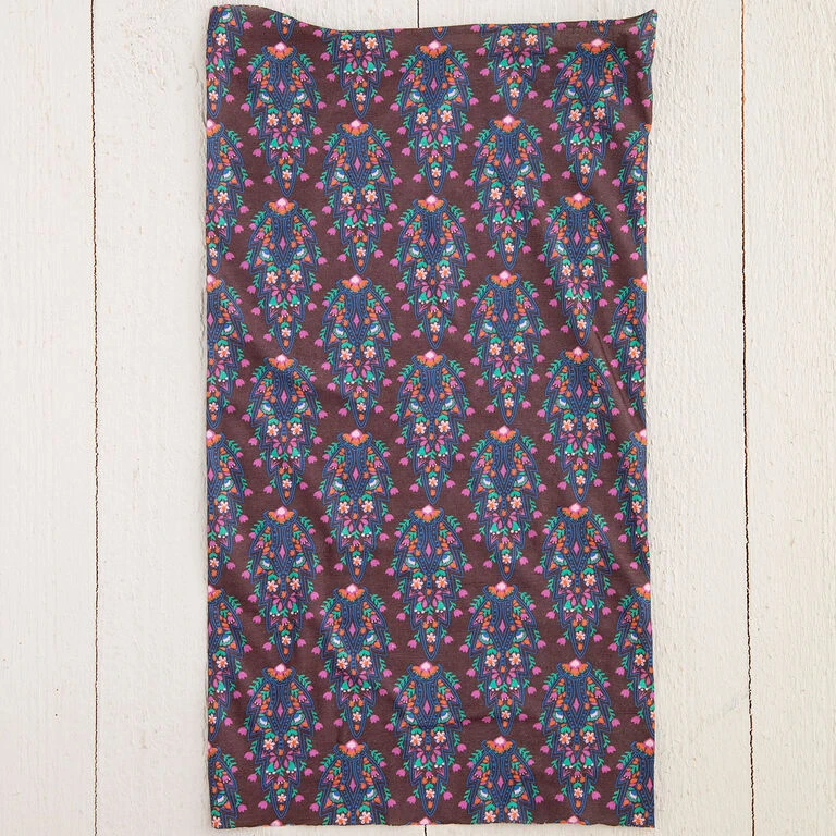 Natural Life Dark Mauve Trellis Boho Bandeau 4 Natural Life Dark Mauve Trellis Boho Bandeau - Image 2