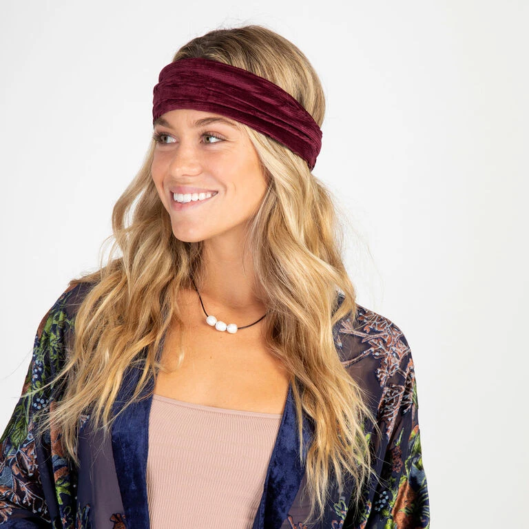 Natural Life Wine Corduroy Boho Bandeau 4 Natural Life Wine Corduroy Boho Bandeau - Image 2