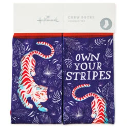 Hallmark Own Your Stripes Tiger Fun Crew Socks 5 Hallmark Own Your Stripes Tiger Fun Crew Socks -Fashion Accessories Store Own Your Stripes Tiger Novelty Crew Socks 1SOX2088 02