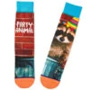 Hallmark Party Animal Raccoon Fun Crew Socks -Fashion Accessories Store Party Animal Raccoon Novelty Crew Socks 1SOX2081 01