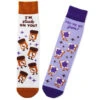 Hallmark Peanut Butter And Jelly Better Together Funny Crew Socks -Fashion Accessories Store Peanut Butter and Jelly Novelty Crew Socks 1SOX2093 01