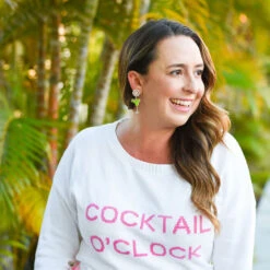 Fashion Accessories Store -Fashion Accessories Store Pearl Cluster and Margarita Glass Drop Earrings 24173EGN 02