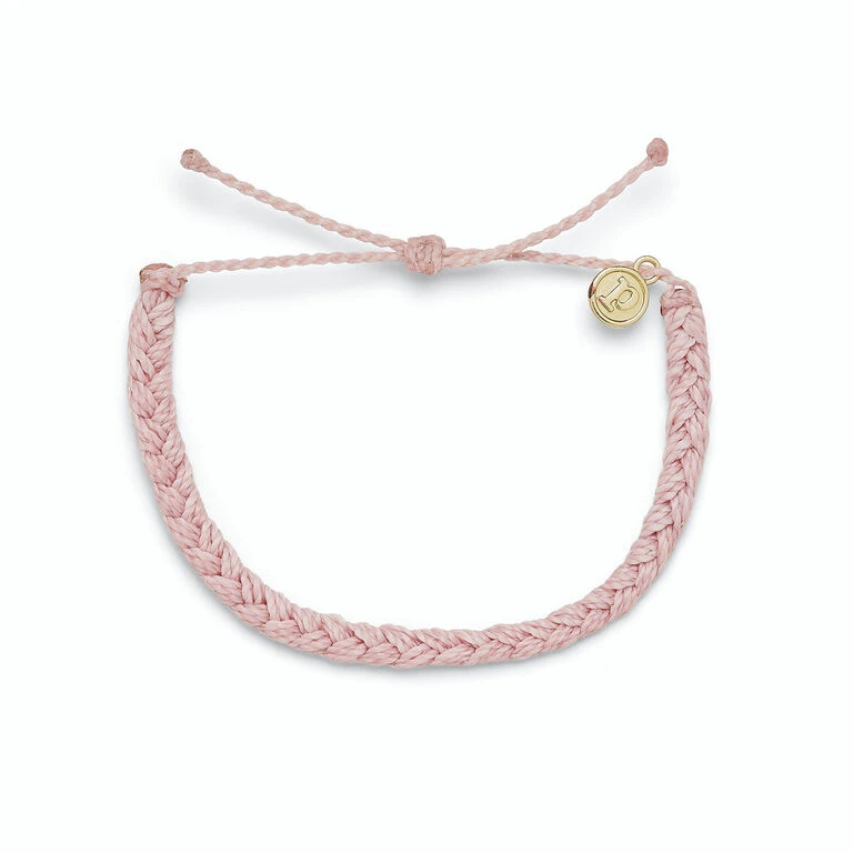 Pura Vida Baby Pink Braided Bracelet 3 Pura Vida Baby Pink Braided Bracelet