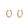 Pura Vida Rose Gold Pearl Pave Hoop Earrings 1 Pura Vida Rose Gold Pearl Pave Hoop Earrings -Fashion Accessories Store Pura Vida Rose Gold Pearl Pave Hoop Earrings 37649RGOL 01