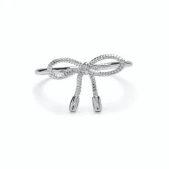Pura Vida Silver Bow Ring, Size 6