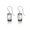 Silver Forest Rectangle And Oval Layered Silver-Tone Drop Earrings 1 Silver Forest Rectangle And Oval Layered Silver-Tone Drop Earrings -Fashion Accessories Store Rectangle and Oval Layered Silver Drop Earrings NE0222A 01