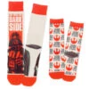 Hallmark Star Wars™ Darth Vader™ And Jedi In Training Adult And Child Novelty Crew Socks, Set Of 2 -Fashion Accessories Store Set of 2 Darth Vader and Jedi in Training Socks 1SHP2152 01