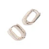 Howard's Jewelry Small Link Silver Huggie Hoop Earrings 2 Howard's Jewelry Small Link Silver Huggie Hoop Earrings -Fashion Accessories Store Small Silver Huggie Hoop Earrings 10506 01