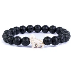 Fahlo Lava Stone Lion Excursion Bracelet