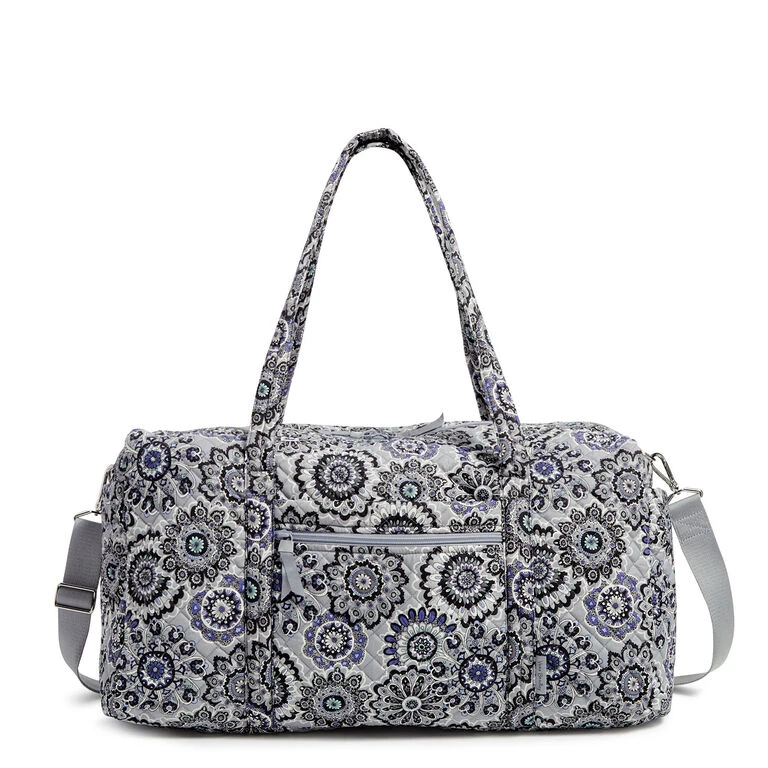 Vera Bradley Large Travel Duffel In Tranquil Medallion 3 Vera Bradley Large Travel Duffel In Tranquil Medallion