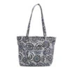 Vera Bradley Small Vera Tote In Tranquil Medallion 1 Vera Bradley Small Vera Tote In Tranquil Medallion -Fashion Accessories Store Vera Bradley Black and Gray Medallion Pattern Tote Bag 2841616609 01