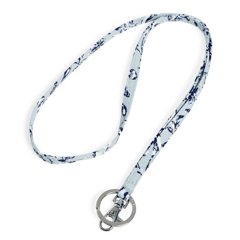Vera Bradley Lanyard In Perennials Gray 2 Vera Bradley Lanyard In Perennials Gray