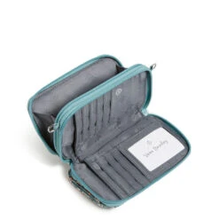 Vera Bradley RFID All-in One Crossbody Purse In Sunlit Garden Sage 7 Vera Bradley RFID All-in One Crossbody Purse In Sunlit Garden Sage -Fashion Accessories Store Vera Bradley Green Floral Pattern Crossbody Purse 2845516046 03